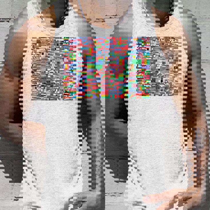 国際世界旗 国旗 世界地図 地球儀 タンクトップ 彼への贈り物