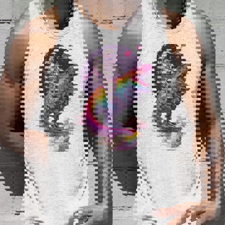 宇宙飛行士tレックス 恐竜 宇宙人 宇宙人 惑星 銀河 タンクトップ 彼への贈り物