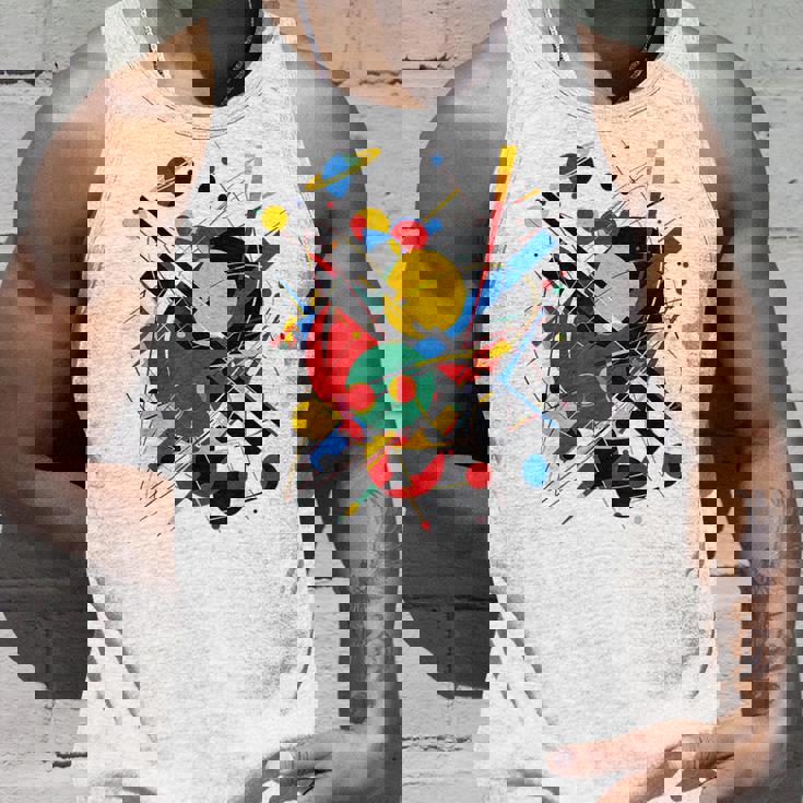 幾何学 抽象 カラフル アート グラフィック 幾何学模様 タンクトップ 彼への贈り物