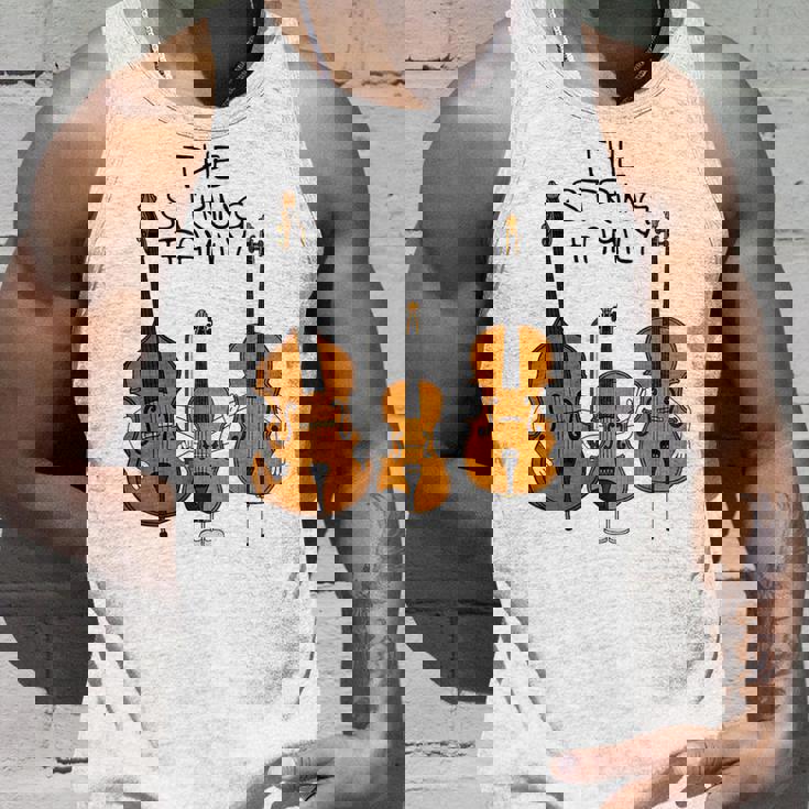 弦楽ファミリー、ヴァイオリン、チェロ、コントラバスミュージシャン面白い タンクトップ 彼への贈り物