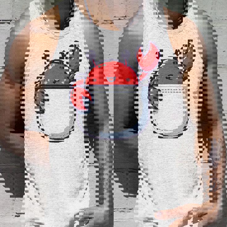 愛らしい かわいい ちび 和 ポケット カワイイ カニ タンクトップ 彼への贈り物