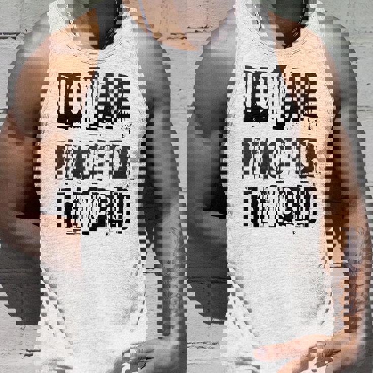 戦争禁止、平和、反戦、戦争禁止 タンクトップ 彼への贈り物