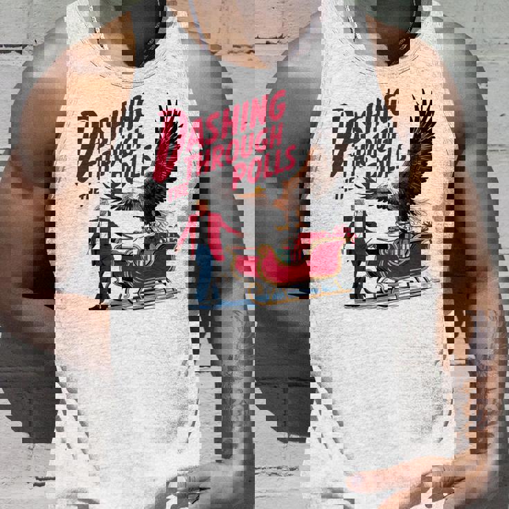 投票を駆け抜ける 面白い選挙結果 トランプ クリスマス タンクトップ 彼への贈り物