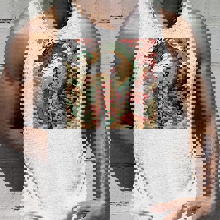 日本 浮世絵 桜 着物 竜 綺麗 日本髪 タンクトップ 彼への贈り物