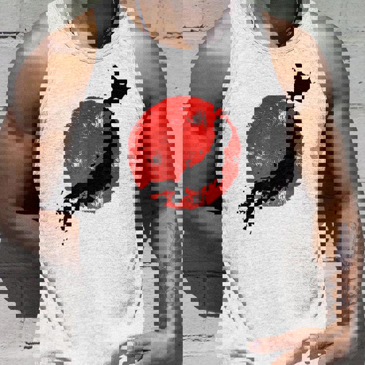 日本 赤 太陽 日本 列島 地図 かっこいい 国旗 スタイル タンクトップ 彼への贈り物