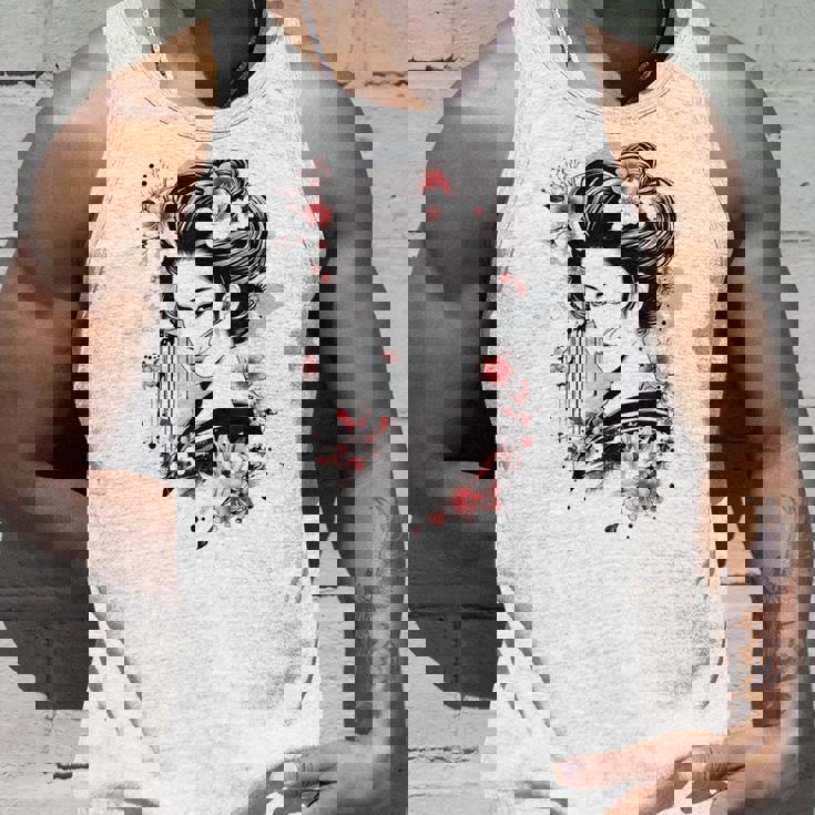 日本の芸者アートグラフィックtシャツ メンズ レディース キッズ タンクトップ 彼への贈り物