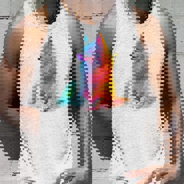 日本スピッツ 犬 モチーフ ペットアート 日本スピッツ タンクトップ 彼への贈り物