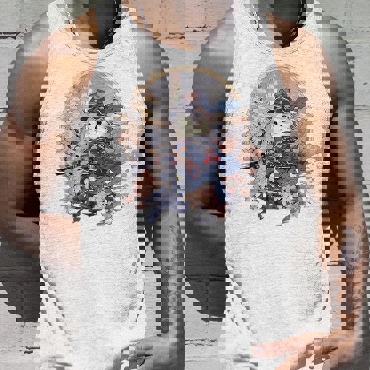 日本美術 うさぎ 忍者 浮世絵 アニメ風 侍うさぎ タンクトップ 彼への贈り物