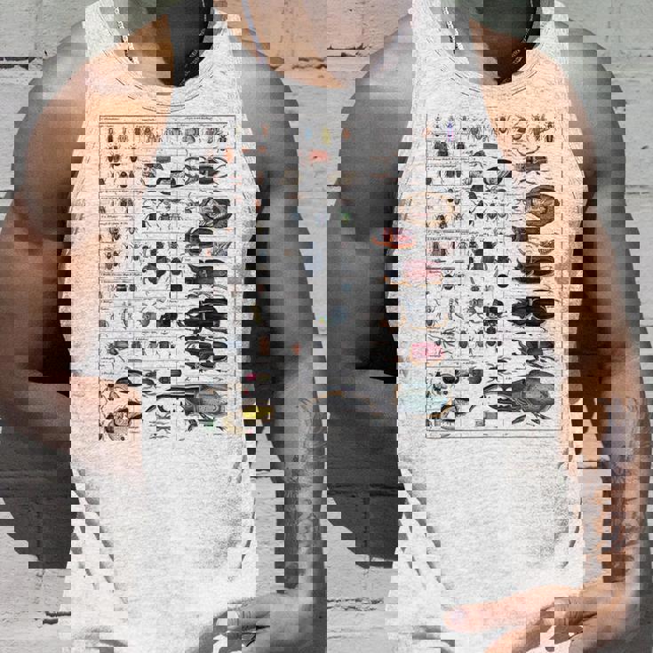 昆虫コレクション種ヴィンテージバグチャート昆虫学 タンクトップ 彼への贈り物