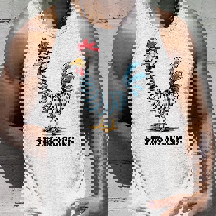 春のチキンチキンポゴスティックファニーチキン タンクトップ 彼への贈り物