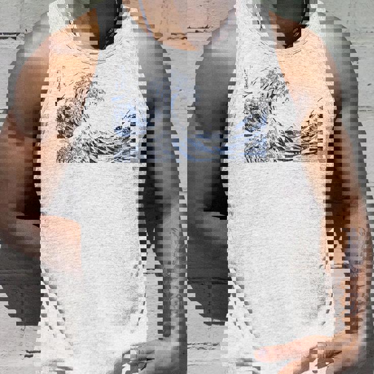 有名ヴィンテージアート グレートウェーブ 葛飾北斎 おしゃれ タンクトップ 彼への贈り物