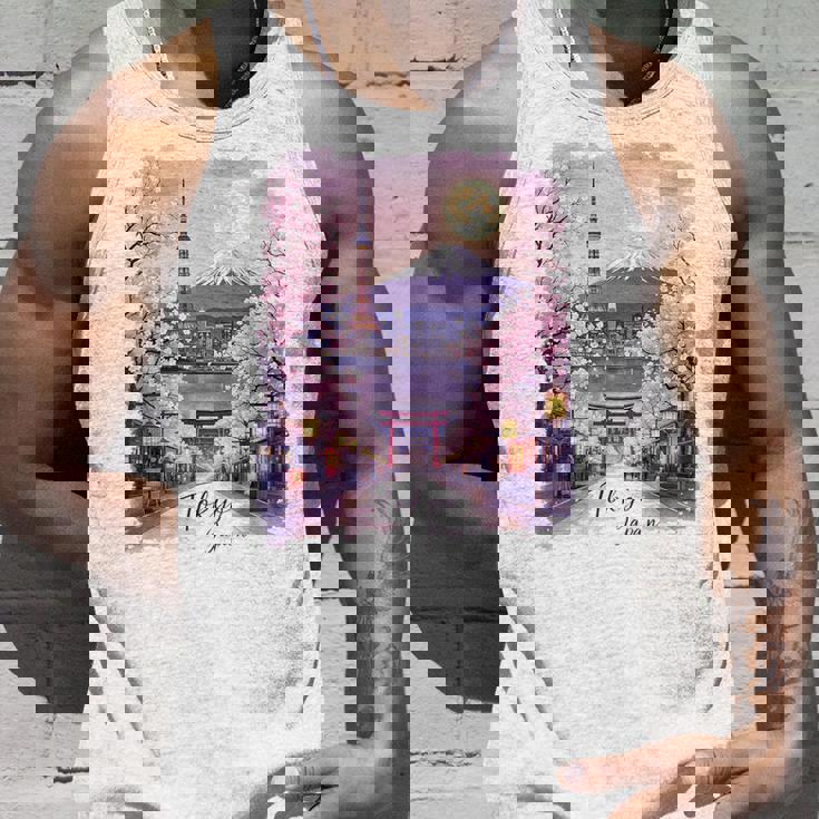 東京 日本 桜 夜景 お土産 タンクトップ 彼への贈り物