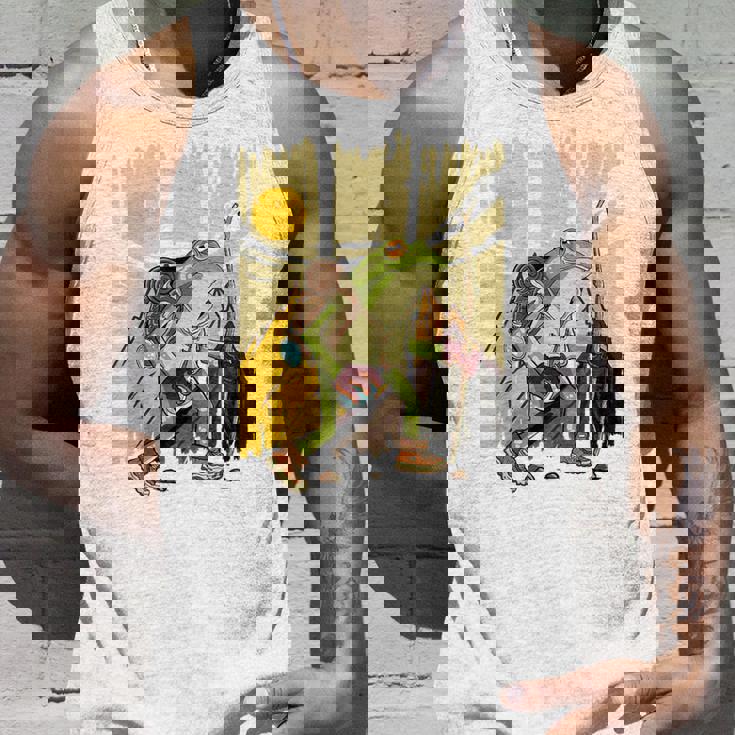 楽しいカエル ハイキングと登山愛好家 タンクトップ 彼への贈り物