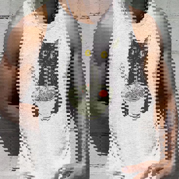 猫 ラーメン 麺 和 ラーメン かわいい 猫 タンクトップ 彼への贈り物