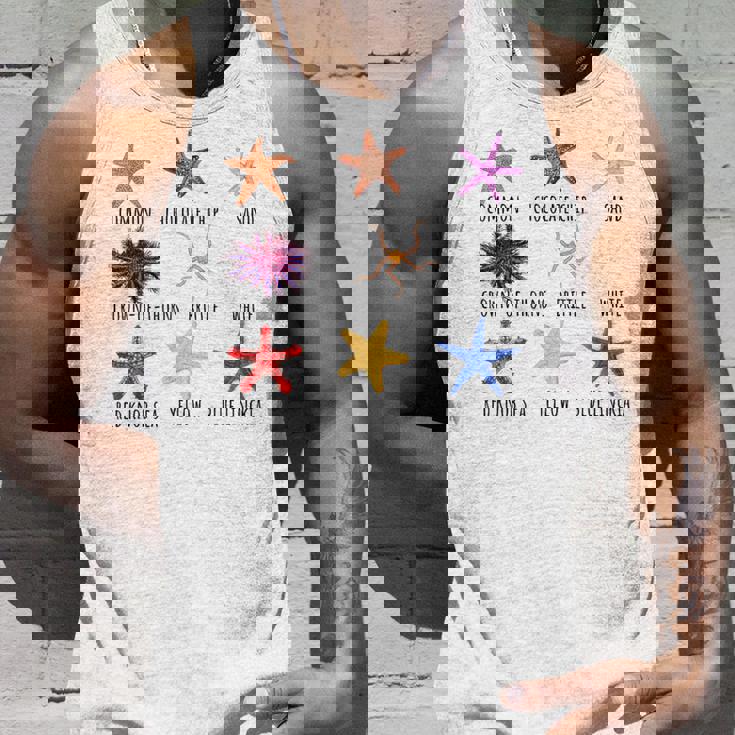 異なるタイプのヒトデの品種コレクション、かわいいヒトデ Lo タンクトップ 彼への贈り物