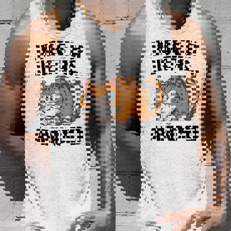 皮肉な猫好き 面白い 内向的 反社会的 不機嫌そうなキティ タンクトップ 彼への贈り物