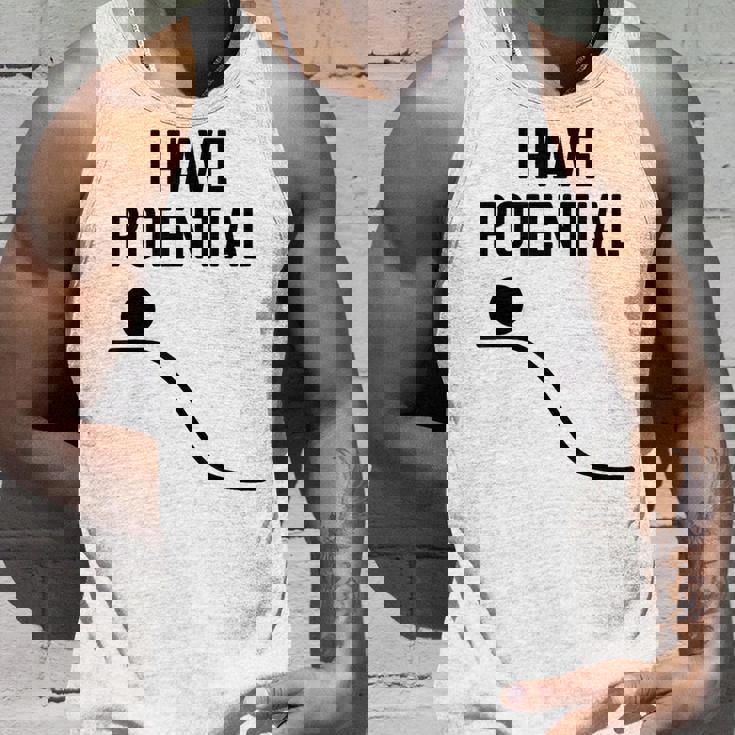 私には潜在的なエネルギーがある面白い物理学 タンクトップ 彼への贈り物