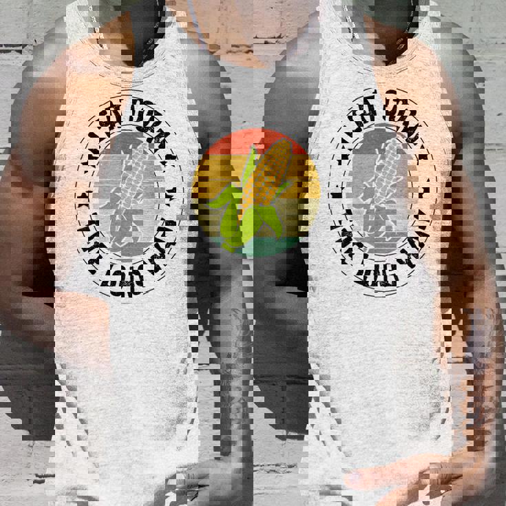 私はトウモロコシを食べます タンクトップ 彼への贈り物