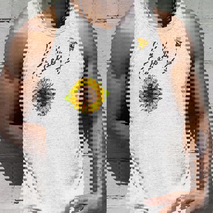 秋のひまわり マルハナバチ 面白いひまわり蜂 秋の愛 タンクトップ 彼への贈り物