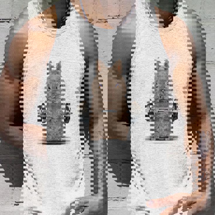 筋トレ ジム やる気がないなら家に帰れ ネザーランドドワーフ ウサギ ベージュ タンクトップ 彼への贈り物