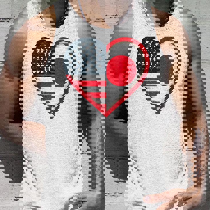 米国 アメリカ 日本 ハートフラッグ 二重国籍。 タンクトップ 彼への贈り物