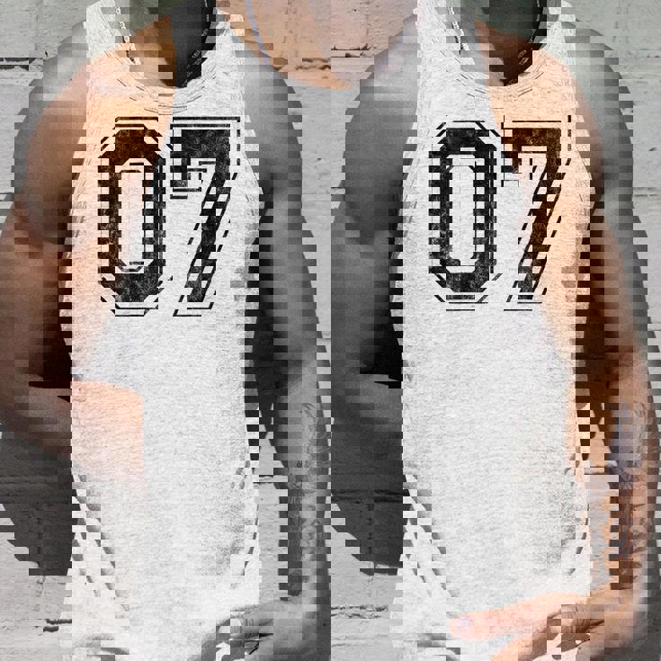 背中に07番 タンクトップ 彼への贈り物