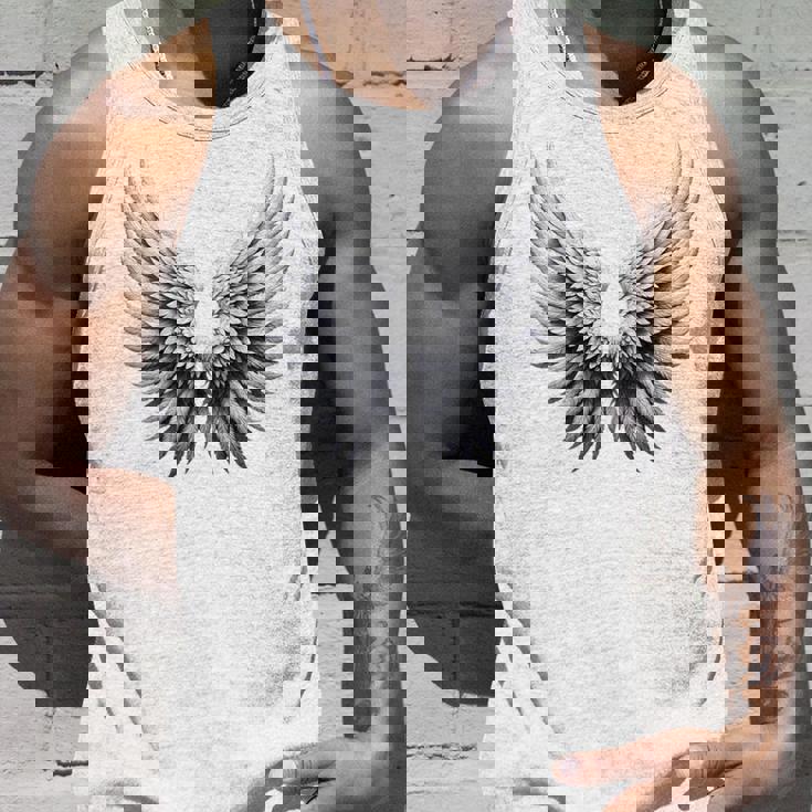 背中には白い天使の羽 タンクトップ 彼への贈り物