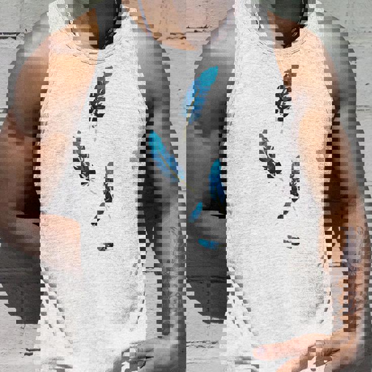 落ちる青い鳥の羽 タンクトップ 彼への贈り物