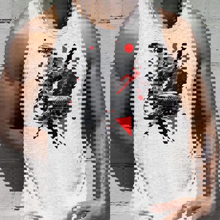 蛇 動物 モチーフ アートワーク 蛇 タンクトップ 彼への贈り物