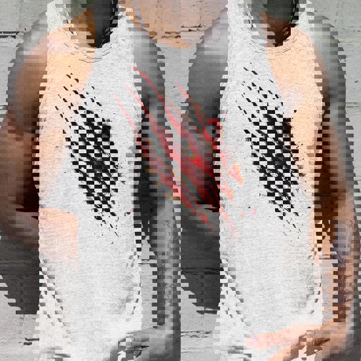 血まみれのシャツ ハロウィン ゾンビ 爪 マーク 血のはね タンクトップ 彼への贈り物