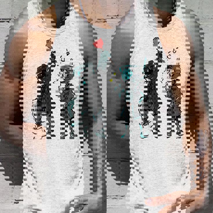 誕生日ボーイ、カメラマン、スピーカーマン、スキビディトイレ タンクトップ 彼への贈り物