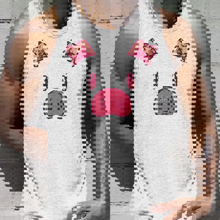 豚の顔 かわいいハロウィン 豚 動物 コスチューム メンズ レディース キッズ タンクトップ 彼への贈り物