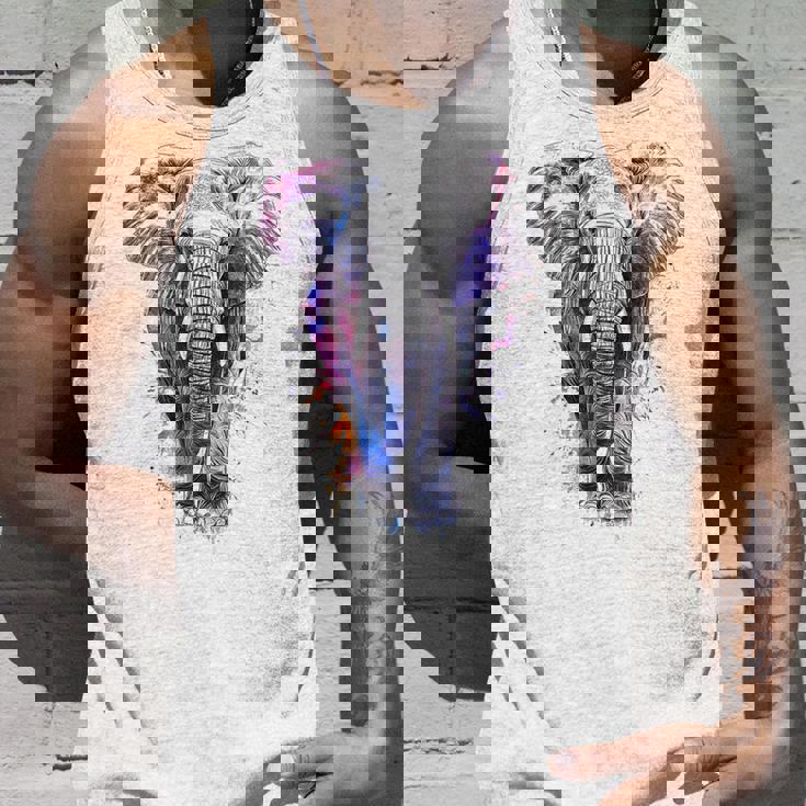 象 抽象画 モチーフ 動物 恋人 アート 象 タンクトップ 彼への贈り物