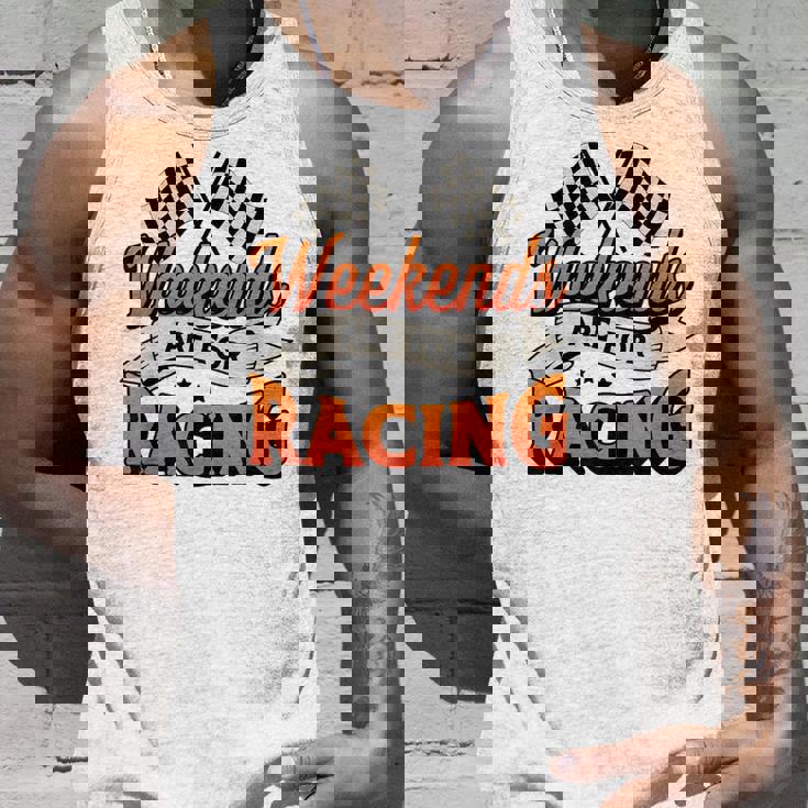 週末はレーシングカーレースモータースポーツ タンクトップ 彼への贈り物