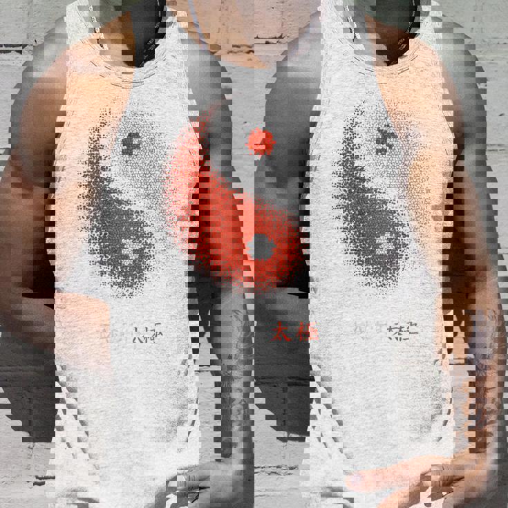 陰陽太極拳アート、背中にプリント タンクトップ 彼への贈り物