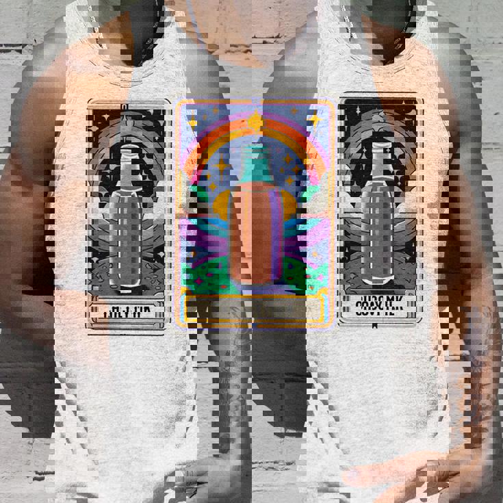 面白い Choccy ミルク タロット カード チョコレート ミルクセーキ 長袖tシャツ タンクトップ 彼への贈り物