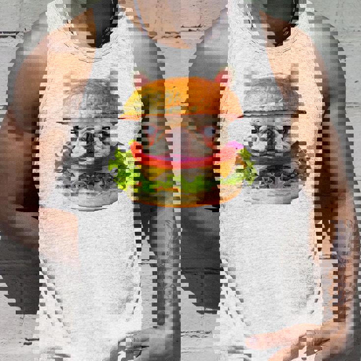 面白いtシャツ フレンチブルドッグ 犬 ハンバーガー メンズ グッズ かわいい おもしろ 面白い 服 ネタ 長袖tシャツ タンクトップ 彼への贈り物