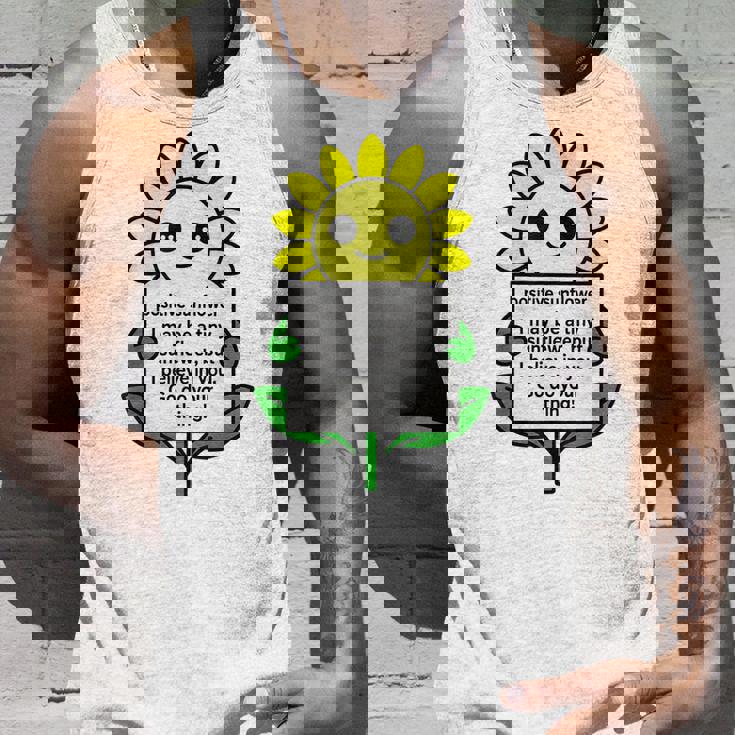 面白いひまわりおもちゃ ポジティブカード ポジティブヒマワリ タンクトップ 彼への贈り物