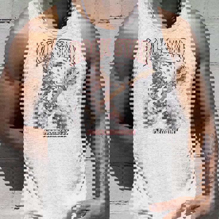 面白いギター猫 エレキギターでロックを弾く猫 長袖tシャツ タンクトップ 彼への贈り物