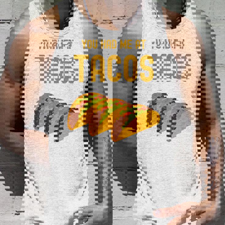 面白いタコス You Had Me At Tacos かわいい 愛らしいタコス フード タンクトップ 彼への贈り物