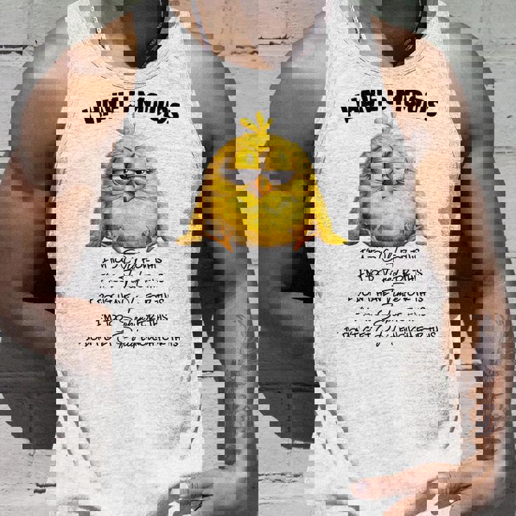 面白いチキンムード、I'm Too Old For This 鳥好きのデザイン。 タンクトップ 彼への贈り物