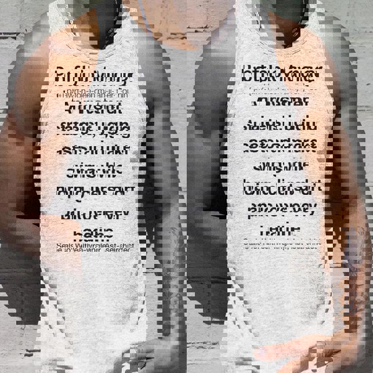 面白いポートフォリオマネージャー タンクトップ 彼への贈り物