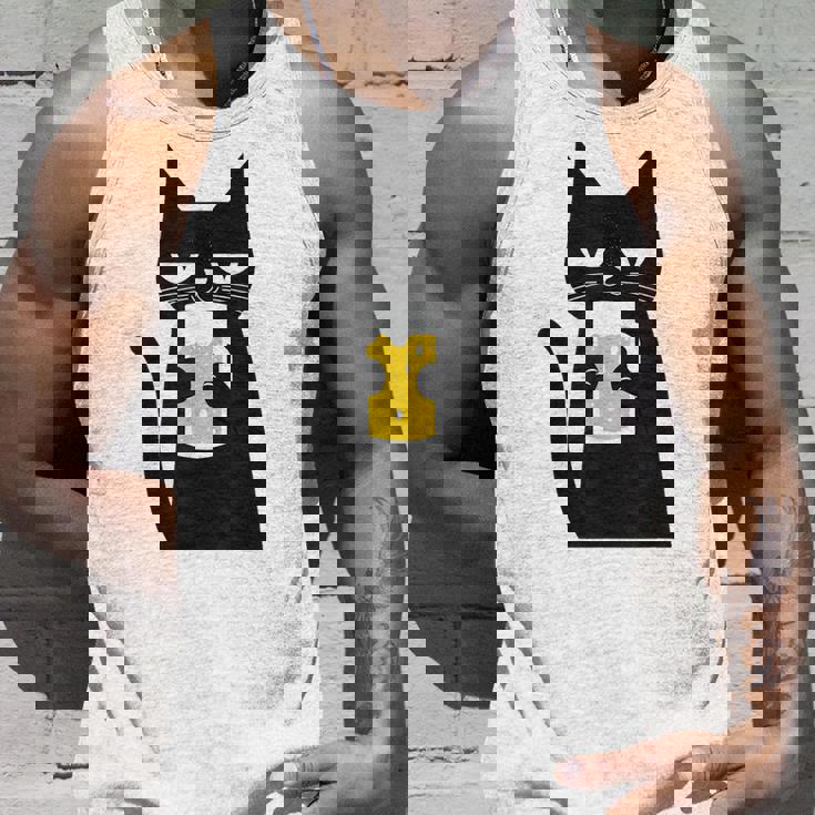 面白い黒猫はビールが大好きおもしろいビール好き タンクトップ 彼への贈り物