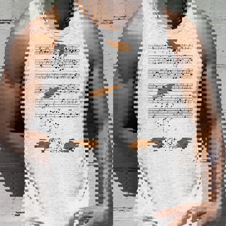 音符で遊ぶ面白いカモノハシ タンクトップ 彼への贈り物