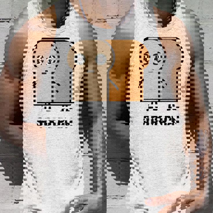 食パン 顔 イラスト かわいい おもしろ 面白い 簡単 シンプル ゆるい 食パン好き タンクトップ 彼への贈り物