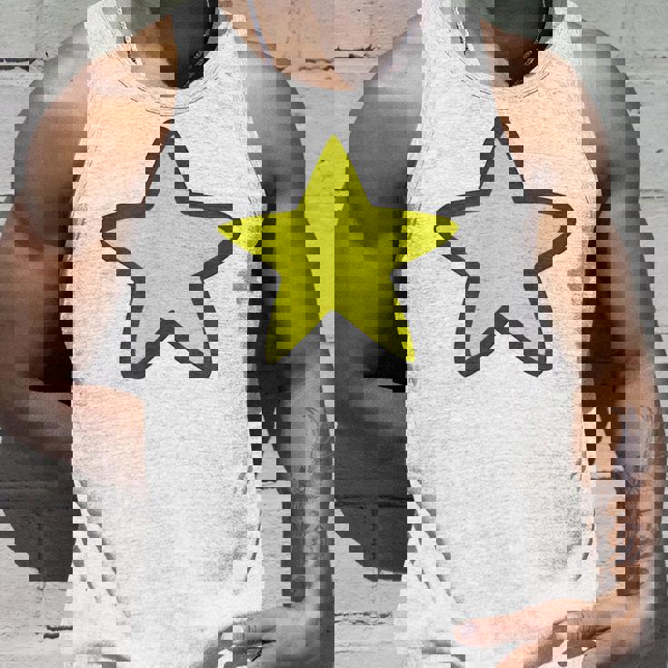 黄色い星と黒のアウトライン タンクトップ 彼への贈り物