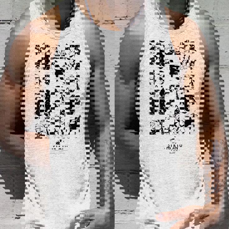 黒柴たくさん かわいい柴犬 柴犬イラスト タンクトップ 彼への贈り物