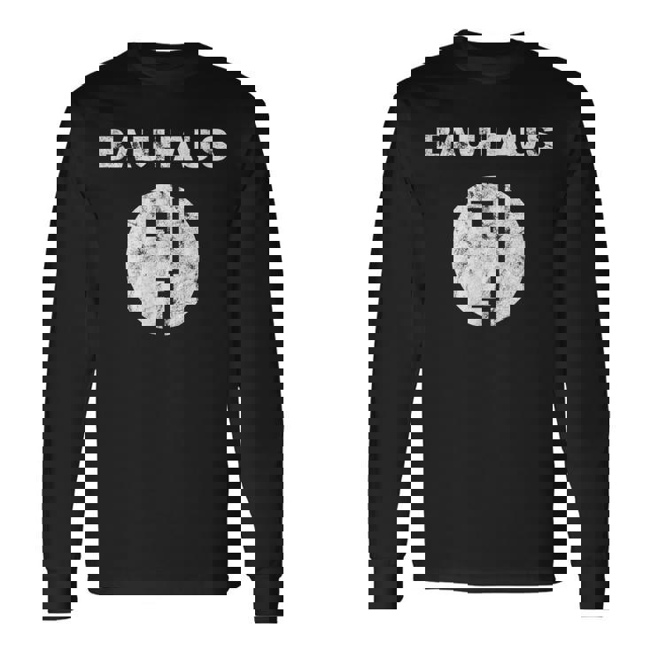 100年 バウハウス・スケール 1919年からのプロファイルデザイン ビンテージ 長袖Tシャツ