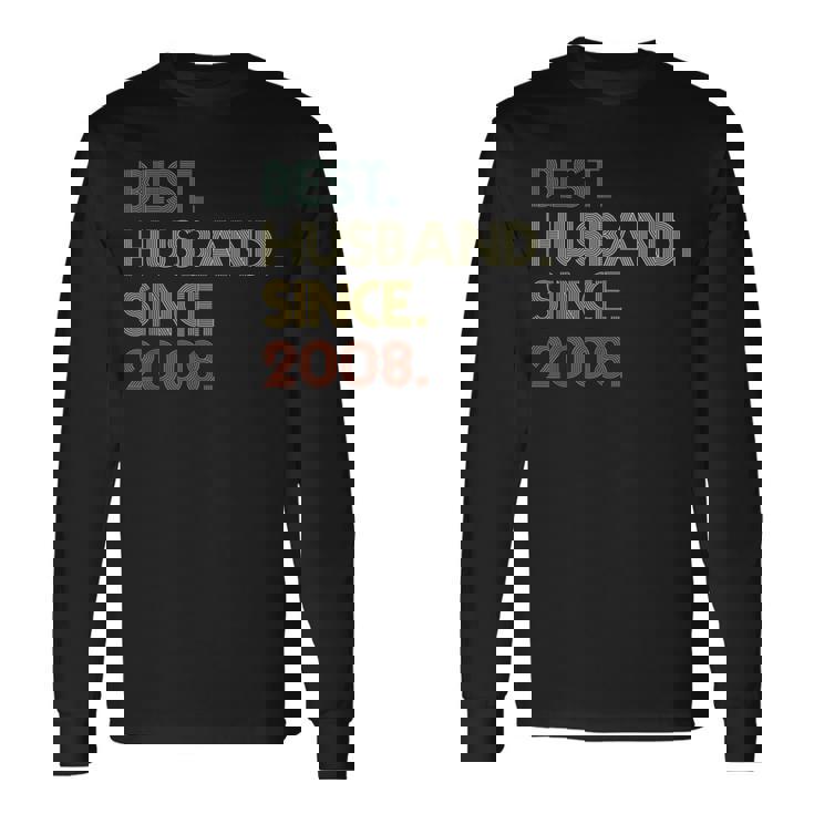 12Th Wedding Anniversary Husbandince 2008 長袖Tシャツ