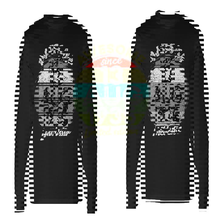 1935年8月13日 90歳の誕生日 90歳 2025年 誕生日 長袖Tシャツ